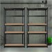 Pack 2 Prateleiras Modulares com 5 Prateleiras Ajustáveis ​​O91 Preto