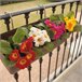 Jardineiro de 50 cm com suporte de fixação Cinza