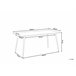 Beliani Mesa de refeições para 4 pessoas SANTIAGO 80x160 Branco