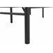 Beliani Cama com estrado Metal DINARD 187x208 Preto