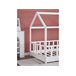 Cama cabine de madeira 166x87 Branco
