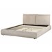 Beliani Cama com estrado Bombazine VINAY 176x233 Bege