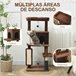 Arranhador para Gatos Melamina de Madeira e Sisal PawHut Castanho