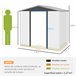 Abrigo de Ferramentas Aço galvanizado Outsunny Castanho