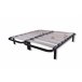 Base de cama com várias ripas em tubo de aço - apoio lombar com pernas 