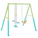 Balanço de jardim infantil com gangorra INTEX Verde