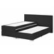 Beliani Cama continental Poliéster PRESIDENT 170x210 Preto