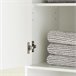 Armário alto de casa de banho com 1 gaveta BZR80-W SoBuy Branco