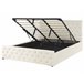 Beliani Cama com estrado Veludo AMIENS 191x217 Bege