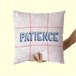 Capa de travesseiro Aware Patience Multicor