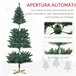 Árvore de Natal HOMCOM 830-747V01GN Verde Escuro