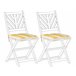 Beliani Almofada de assento para exterior TERNI 34x37 Branco/ Bege
