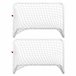 Conjunto de 2 mini gols de futebol Aço (Q195), tetrolon HOMCOM Conjunto de 2 mini gols de futebol Aço (Q195), tetrolon HOMCOM Branco
