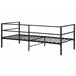 Beliani Cama com estrado Ferro BATTUT Preto