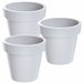 3x lofly plástico pote Branco