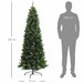 Árvore de Natal Artificial Aço e Plástico HOMCOM, casa - natal Verde