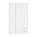 Armário de 3 portas e 2 gavetas Ewen 118 Branco