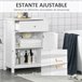 Armário Casa de Banho MDF kleankin, casa - casa de banho 60 Branco