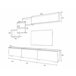 Compacto de TV 210cm FREE cor cinza Cinza
