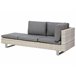 Beliani Conjunto lounge LANCIANO Cinza