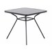 Beliani Mesa de jardim LIVO 80x80 Preto