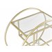 Beliani Carrito de cocina COLTON Dourado