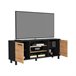 Mesa de TV Kaia com arrumação multimédia Preto