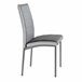Pacote de 2 cadeiras de jantar Meli em estilo contemporâneo Cinza