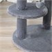 Arranhador para Gatos Aglomerado de Madeira, Pelúcia e Sisal Cinza