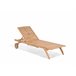 Beliani Cadeira lounge/relax CESANA Castanho