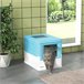 Caixa de Areia para Gatos PP PawHut Azul