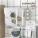 Armário Casa de Banho com Espelho MDF e Vidro kleankin Branco