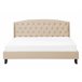 Beliani Cama com estrado Poliéster BORDEAUX 147x217 Bege