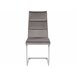 Beliani Silla de comedor ROCKFORD Cinza