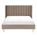 Beliani Cama com estrado Veludo VILLETTE 165x222 Azul Marino