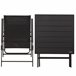 Aktive Conjunto de jardim dobrável com mesa e 2 cadeiras em aço Aktive Conjunto de jardim dobrável com mesa e 2 cadeiras em aço Preto