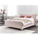 Beliani Cama Veludo LUNAN 166x215 Bege