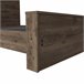 Base de cama completa Galanto, com moldura Castanho