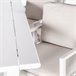 Set de jardim ONIX com mesa retangular e 6 cadeiras Branco