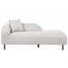 Beliani Chaise longue à esquerda Poliéster LE CRAU Cinza Claro