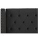 Beliani Cama com estrado Veludo LUBBON 152x215 Preto