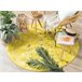 Beliani Pelos curtos ZEYTIN 140x140 Amarelo