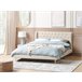 Beliani Cama Veludo FORBACH Bege
