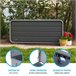 Baú externo ultrarresistente c/tampa articulada Lifetime Cinza
