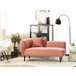 Beliani Chaise longue à esquerda Bouclé CHEVANNES Cinza Escuro
