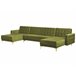 Beliani Sofá-cama Veludo ABERDEEN Verde
