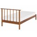 Beliani Cama com estrado Pinho BARRET 106x210 Castanho