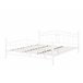 Beliani Cama com estrado Metal ANTLIA 188x209 Branco