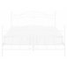 Beliani Cama com estrado Metal ANTLIA 148x209 Branco