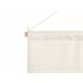 Beliani Decoração de parede em tecido THUL Branco/ Bege